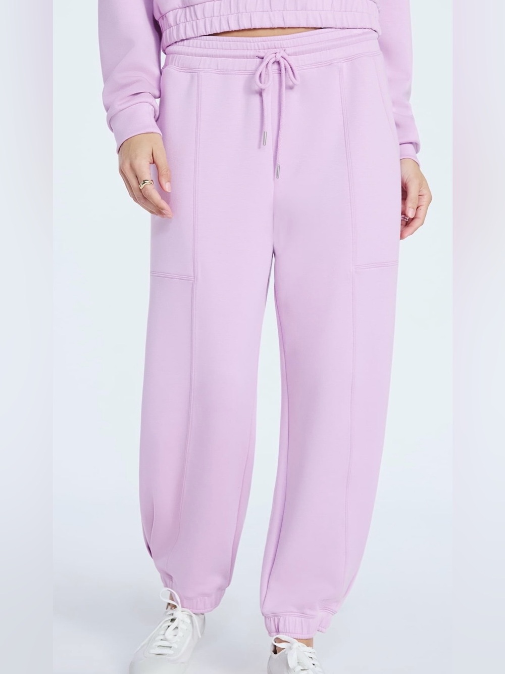 NWT Scoop Scubaknit Barrel leg ankle cuff pants